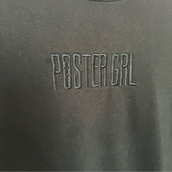 Poster Girl oversized green sweatshirt crewneck - Picture 3 of 7